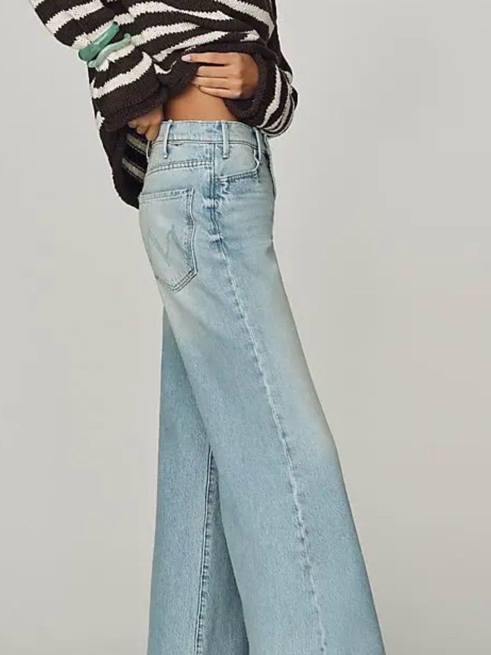 NWT! MOTHER The Hustler roller high rise ankle jeans - Picture 5 of 14